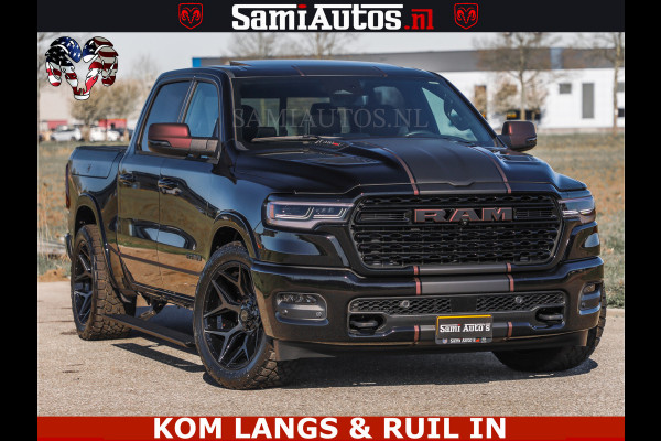 Dodge Ram Limited H.O 540HP 706Nm | Massage + Full Option | De Meest Luxe en Volle Pick-Up in zijn Klasse | Comfortabele Dubbele Cabine met Royale 5 Zitplaatsen | BPM vrij | Nu Leverbaar uit Voorraad | Voorraad Nr 2304 - 8540