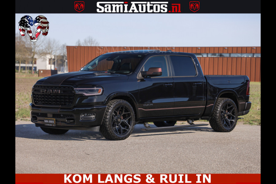 Dodge Ram Limited H.O 540HP 706Nm | Massage + Full Option | De Meest Luxe en Volle Pick-Up in zijn Klasse | Comfortabele Dubbele Cabine met Royale 5 Zitplaatsen | BPM vrij | Nu Leverbaar uit Voorraad | Voorraad Nr 2304 - 8540
