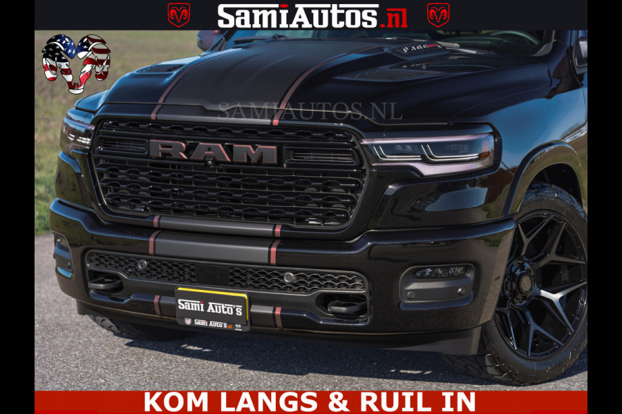 Dodge Ram Limited H.O 540HP 706Nm | Massage + Full Option | De Meest Luxe en Volle Pick-Up in zijn Klasse | Comfortabele Dubbele Cabine met Royale 5 Zitplaatsen | BPM vrij | Nu Leverbaar uit Voorraad | Voorraad Nr 2304 - 8540
