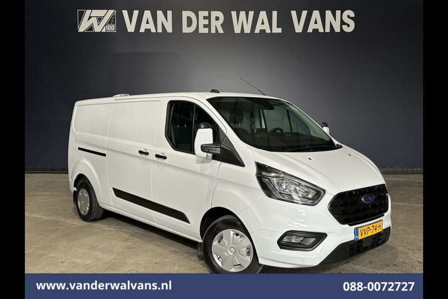 Ford Transit Custom 2.0 TDCI 130pk L2H1 Euro6 Airco | Camera | 2800kg Trekhaak | LED | Android Auto Cruisecontrol, Verwarmde voorruit, Stoelverwarming, Parkeersensoren, Bijrijdersbank