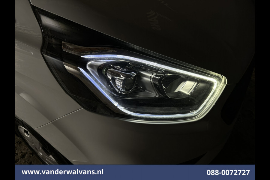 Ford Transit Custom 2.0 TDCI 130pk L2H1 Euro6 Airco | Camera | 2800kg Trekhaak | LED | Android Auto Cruisecontrol, Verwarmde voorruit, Stoelverwarming, Parkeersensoren, Bijrijdersbank