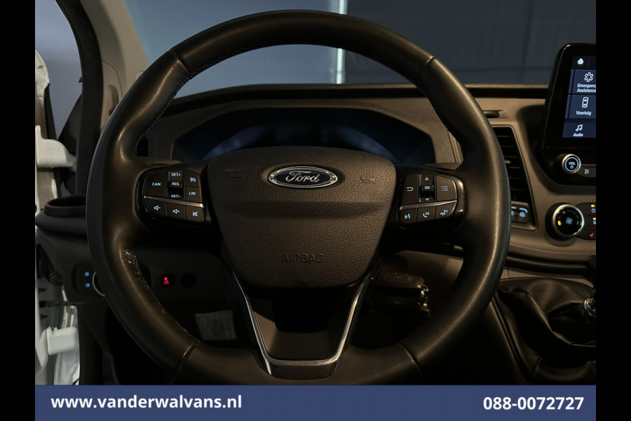 Ford Transit Custom 2.0 TDCI 130pk L2H1 Euro6 Airco | Camera | 2800kg Trekhaak | LED | Android Auto Cruisecontrol, Verwarmde voorruit, Stoelverwarming, Parkeersensoren, Bijrijdersbank