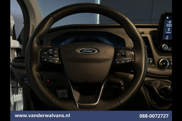 Ford Transit Custom 2.0 TDCI 130pk L2H1 Euro6 Airco | Camera | 2800kg Trekhaak | LED | Android Auto Cruisecontrol, Verwarmde voorruit, Stoelverwarming, Parkeersensoren, Bijrijdersbank