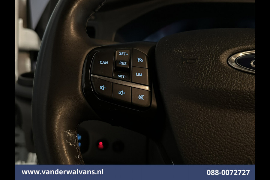Ford Transit Custom 2.0 TDCI 130pk L2H1 Euro6 Airco | Camera | 2800kg Trekhaak | LED | Android Auto Cruisecontrol, Verwarmde voorruit, Stoelverwarming, Parkeersensoren, Bijrijdersbank