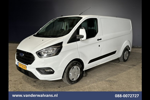 Ford Transit Custom 2.0 TDCI 130pk L2H1 Euro6 Airco | Camera | 2800kg Trekhaak | LED | Android Auto Cruisecontrol, Verwarmde voorruit, Stoelverwarming, Parkeersensoren, Bijrijdersbank