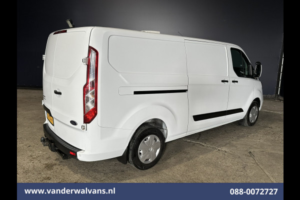 Ford Transit Custom 2.0 TDCI 130pk L2H1 Euro6 Airco | Camera | 2800kg Trekhaak | LED | Android Auto Cruisecontrol, Verwarmde voorruit, Stoelverwarming, Parkeersensoren, Bijrijdersbank