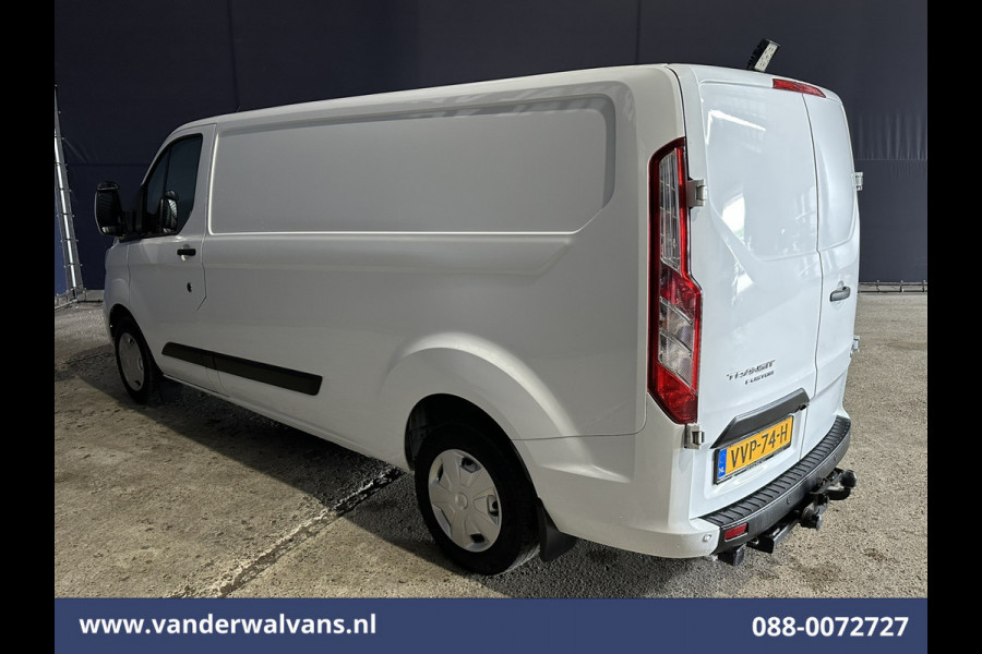 Ford Transit Custom 2.0 TDCI 130pk L2H1 Euro6 Airco | Camera | 2800kg Trekhaak | LED | Android Auto Cruisecontrol, Verwarmde voorruit, Stoelverwarming, Parkeersensoren, Bijrijdersbank