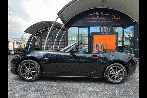 Mazda MX-5 1.5 SkyActiv-G 131 GT-M Zwart / Bruin Leder NL-Auto 100% Dealer Onderhouden