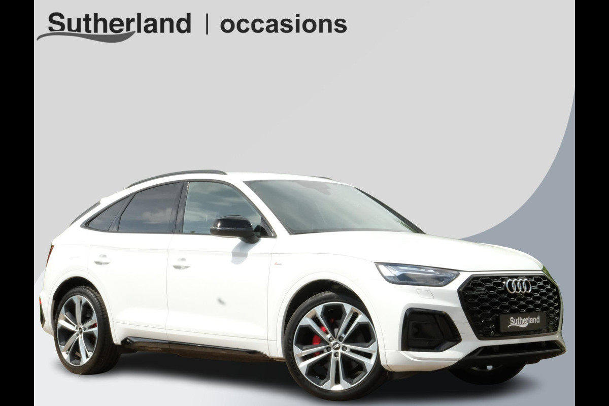 Audi Q5 Sportback 55 TFSI e S edition 367 PK |  Trekhaak | PHEV | 21 inch Audi Sport | Stoelverwarming | S Line | Luchtvering | Bang&Olufsen | Adaptive cruise control | Dodehoeksensoren | Lendesteunverstelling