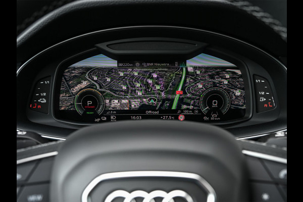 Audi Q8 55 TFSI e quattro Pro Line S | Panoramadak | 360 Camera | B&O | Head-up | Achterasbesturing | Luchtvering | Ambiance interieur | Soft close | Trekhaak | Stuurwiel verwarmd |