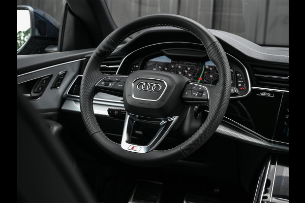 Audi Q8 55 TFSI e quattro Pro Line S | Panoramadak | 360 Camera | B&O | Head-up | Achterasbesturing | Luchtvering | Ambiance interieur | Soft close | Trekhaak | Stuurwiel verwarmd |
