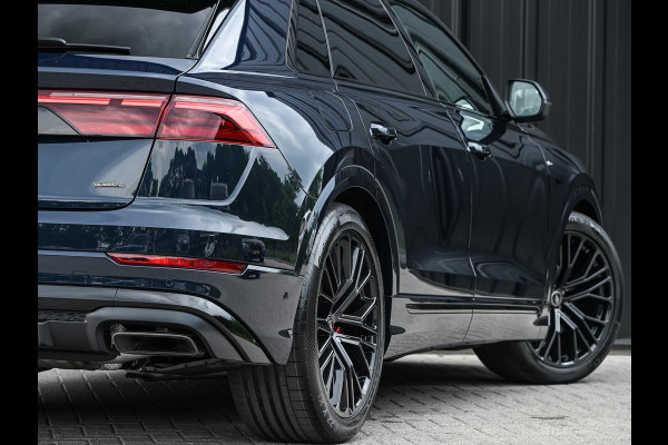 Audi Q8 55 TFSI e quattro Pro Line S | Panoramadak | 360 Camera | B&O | Head-up | Achterasbesturing | Luchtvering | Ambiance interieur | Soft close | Trekhaak | Stuurwiel verwarmd |