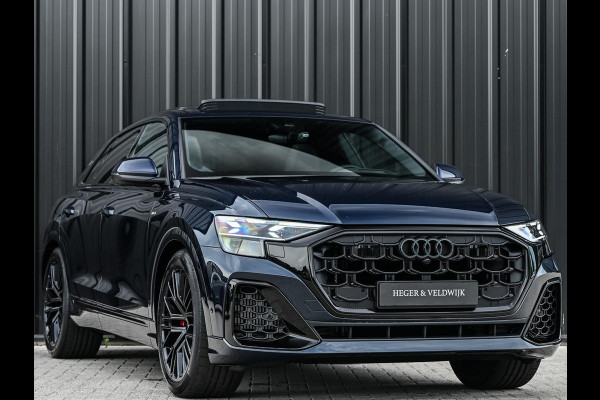 Audi Q8 55 TFSI e quattro Pro Line S | Panoramadak | 360 Camera | B&O | Head-up | Achterasbesturing | Luchtvering | Ambiance interieur | Soft close | Trekhaak | Stuurwiel verwarmd |