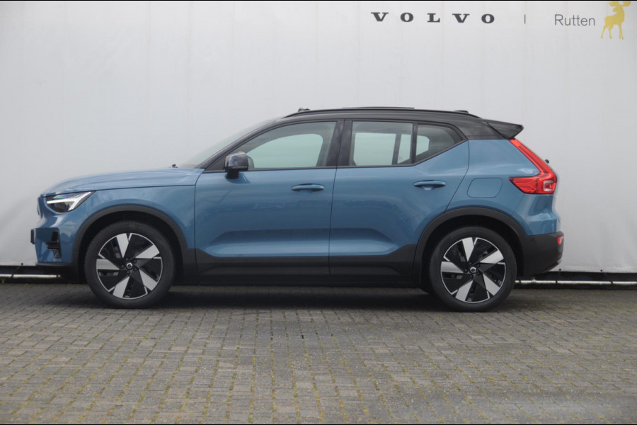 Volvo EX40 Single Ext. Range Ultra 82 kWh / Panorama schuif-kanteldak / 360 Camera / Harman Kardon / Trekhaak / Stuur- en stoelverwarming / Adaptive Cruise / Elektrische best.stoel met geheugen