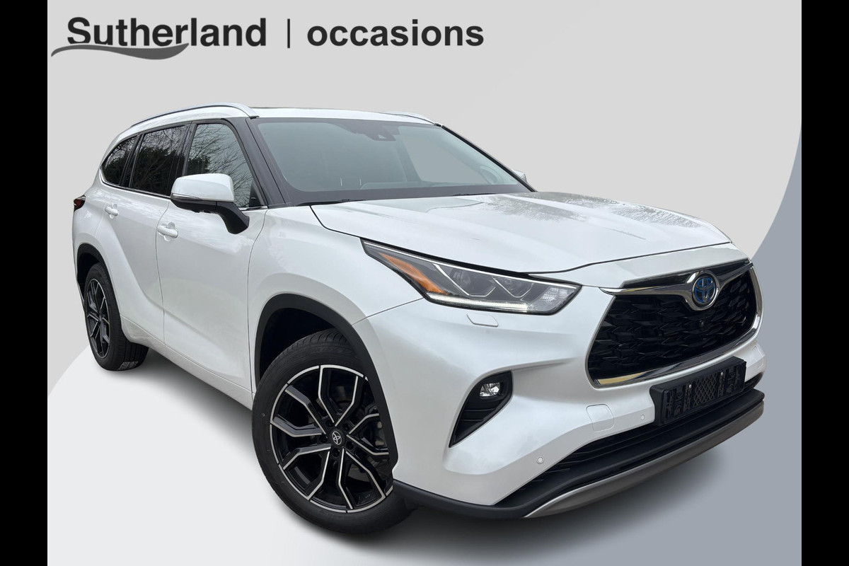 Toyota highlander 2.5 AWD Hybrid Premium 247 PK | 7 Persoons | Panoramadak | 360 graden camera | JBL audio | Head up Display | Stoelverwarming | Achterbank verwarmd | 2 Sets wielen