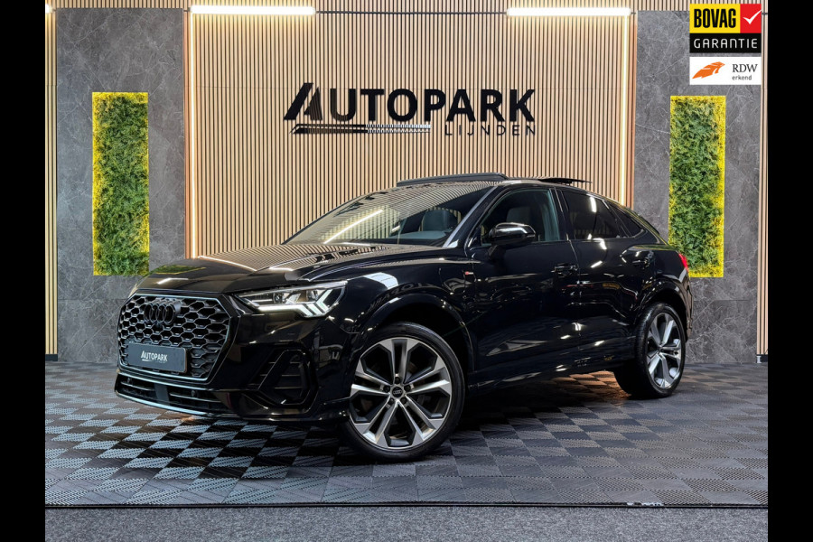 Audi Q3 Sportback VERKOCHT! 45 TFSI e 3X S-LINE|PANO|SONOS|MATRIXLED|360CAM|MEMORY|KEYLESS|SFEERVERLICHTING|TREKHAAK|DEALER OND