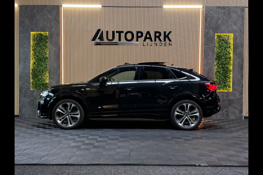 Audi Q3 Sportback VERKOCHT! 45 TFSI e 3X S-LINE|PANO|SONOS|MATRIXLED|360CAM|MEMORY|KEYLESS|SFEERVERLICHTING|TREKHAAK|DEALER OND