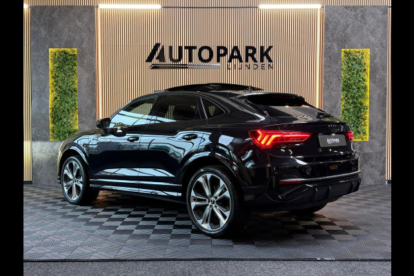 Audi Q3 Sportback VERKOCHT! 45 TFSI e 3X S-LINE|PANO|SONOS|MATRIXLED|360CAM|MEMORY|KEYLESS|SFEERVERLICHTING|TREKHAAK|DEALER OND