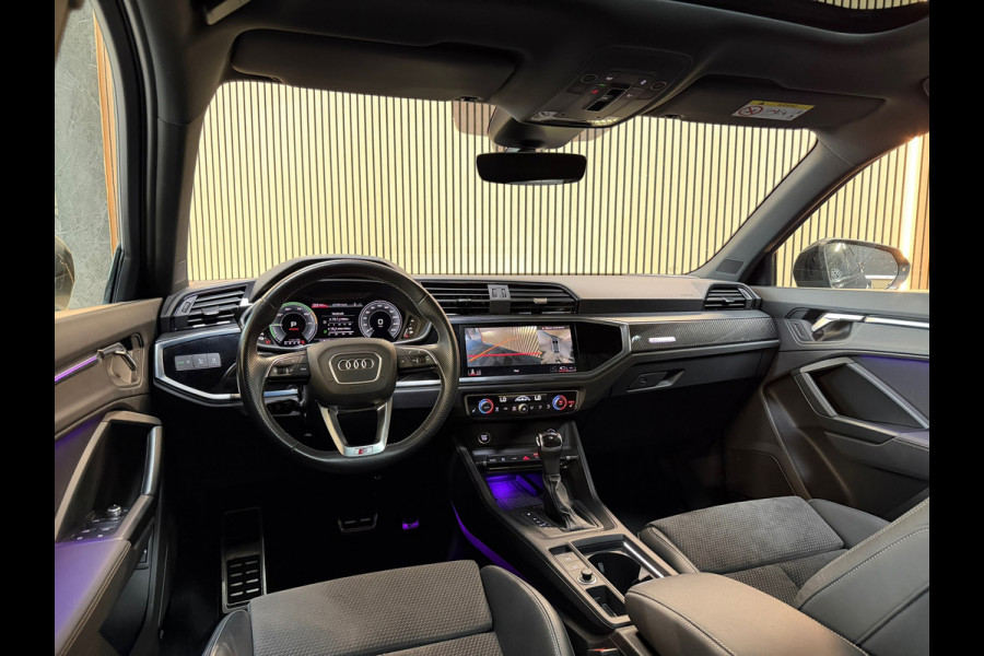 Audi Q3 Sportback VERKOCHT! 45 TFSI e 3X S-LINE|PANO|SONOS|MATRIXLED|360CAM|MEMORY|KEYLESS|SFEERVERLICHTING|TREKHAAK|DEALER OND