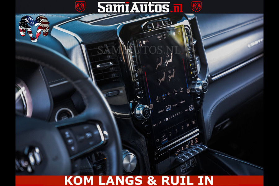 Dodge Ram HULK 5.7 V8 402PK | LIMITED EDITION | HUD | LUCHTVERING | BLACK ON BLACK | STRIPING | WIDE BODY | BREDE WIELEN | BOM VOL CREW CAB DUBBELE CAINE 5 PERSOONS UITVOERING | TOP STAAT |