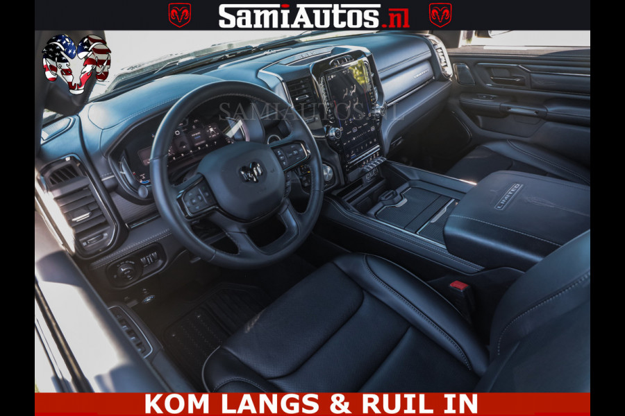 Dodge Ram HULK 5.7 V8 402PK | LIMITED EDITION | HUD | LUCHTVERING | BLACK ON BLACK | STRIPING | WIDE BODY | BREDE WIELEN | BOM VOL CREW CAB DUBBELE CAINE 5 PERSOONS UITVOERING | TOP STAAT |