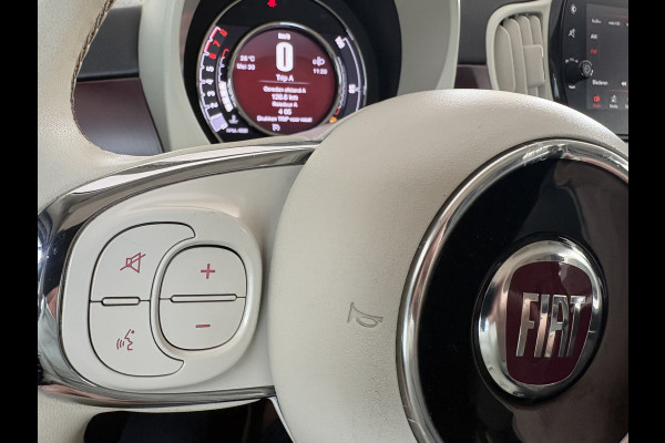 Fiat 500 1.2 Star Powder Pink Glazen panoramadak - Climate control - Parkeersensor achter - Cruise control - Mistlampen - Licht metalen velgen 16 inch - Bluetooth - Radio - Stuur multifunctioneel - Elektrische ramen - Lederen bekleding -  Extra getint glas achter
