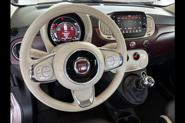 Fiat 500 1.2 Star Powder Pink Glazen panoramadak - Climate control - Parkeersensor achter - Cruise control - Mistlampen - Licht metalen velgen 16 inch - Bluetooth - Radio - Stuur multifunctioneel - Elektrische ramen - Lederen bekleding -  Extra getint glas achter