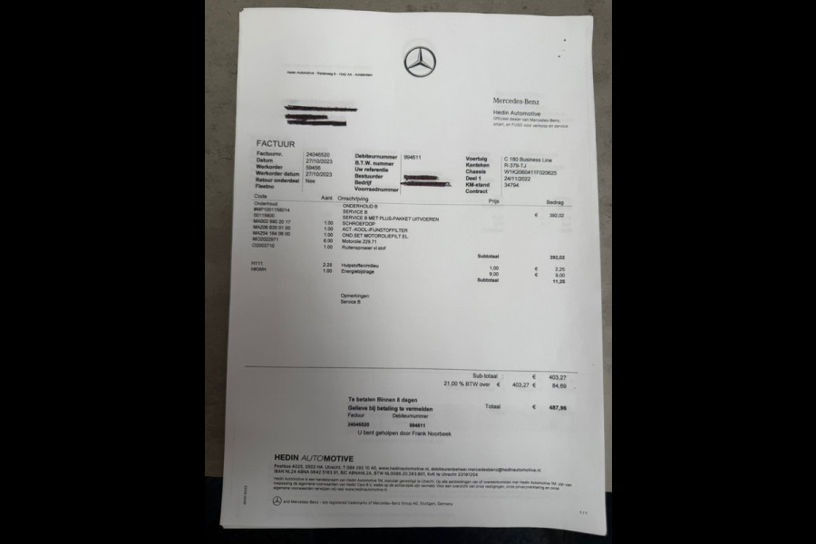 Mercedes-Benz C-Klasse 180 AMG Line GARANTIE|CAMERA|DODEHOEK|KEYLESS|19INCH|DEALER ONDERHOUDEN|2022