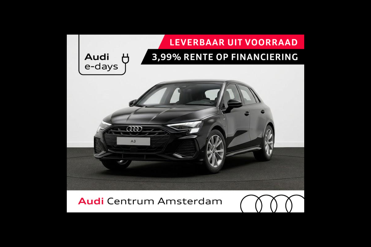 Audi A3 Sportback S edition 40 TFSI e 204 pk | Optiekpakket zwart plus | achteruitrijcamera | Trekhaak | Lichtpakket plus ambient light |