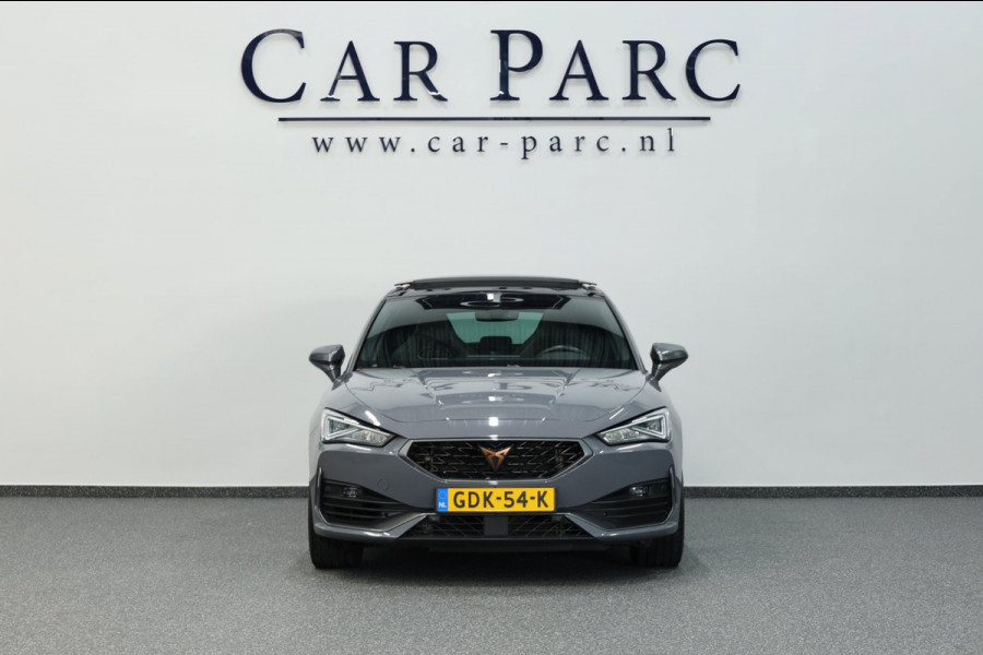 CUPRA Leon 2.0 TSI VZ 300+PK LED/VIRTUAL/SFEER/PANO/HALF LEER+S.VERWARMING+MEMORY/19"/CAM/ACC/ECC/12 MDN GARANTIE!
