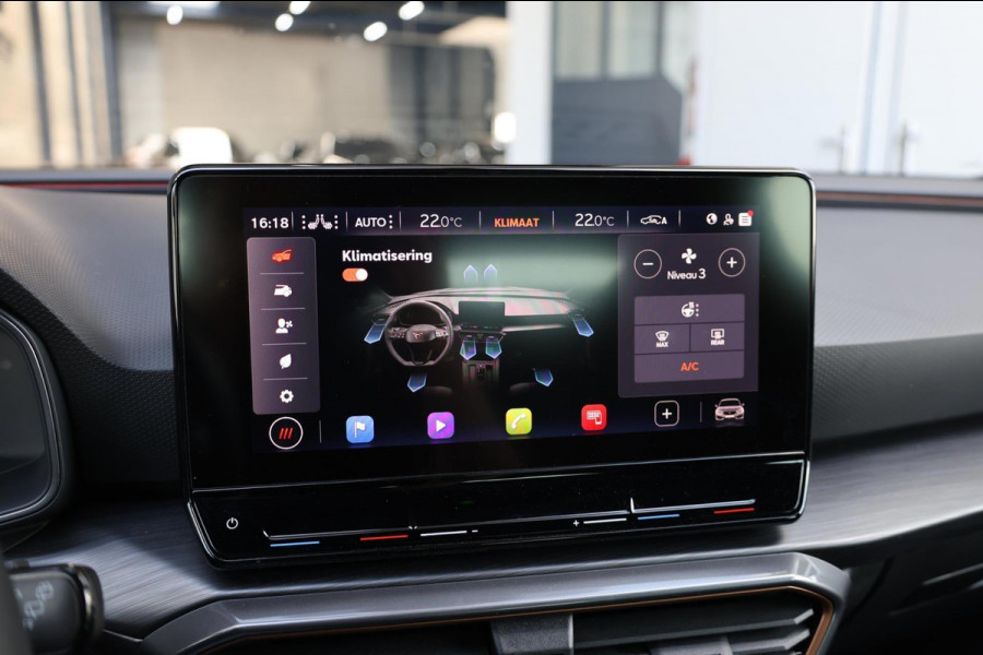 CUPRA Leon 2.0 TSI VZ 300+PK LED/VIRTUAL/SFEER/PANO/HALF LEER+S.VERWARMING+MEMORY/19"/CAM/ACC/ECC/12 MDN GARANTIE!