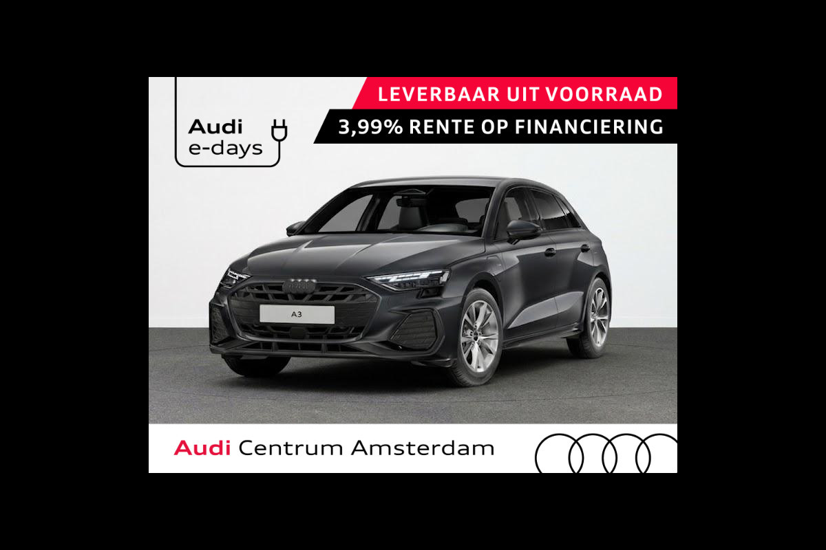 Audi A3 Sportback S edition 40 TFSI 204 pk | Optiekpakket zwart plus | Lichtpakket plus ambient light | Trekhaak | achteruitrijcamera |