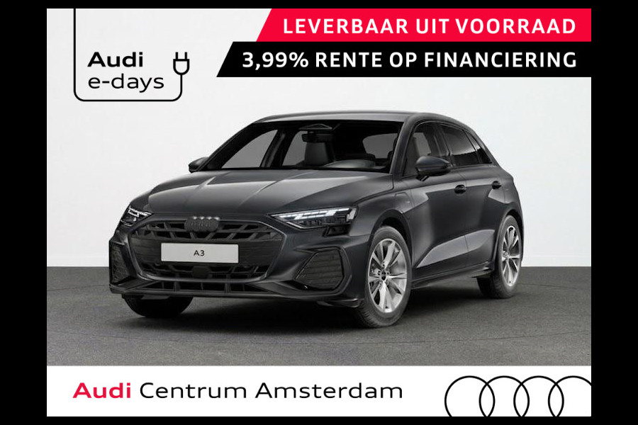 Audi A3 Sportback S edition 40 TFSI e 204 pk | Comfortpakket plus |  Lichtpakket plus ambient light | Trekhaak | S-int. zwart leder-kunstleder |