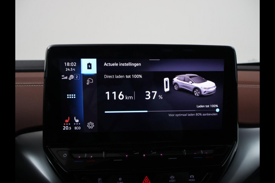 Volkswagen ID.4 PRO 77 kWh + WEGKL. TREKHAAK | ADAPTIVE CRUISE | WARMTEPOMP | STUUR/STOELVERW. | CAMERA | SFEERVERLICHTING