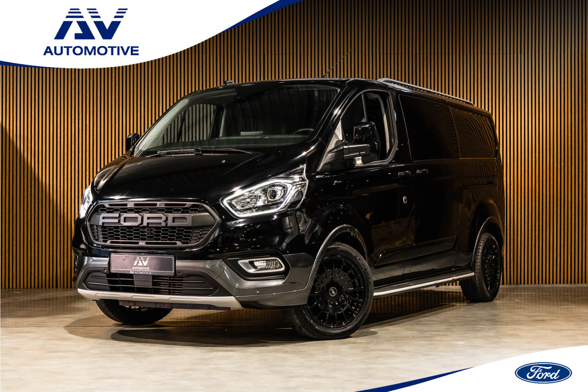 Ford Transit Custom 320 2.0 TDCI L2H1 Limited DC | Marge | BTW Vrij | Dubbel cabine | CarPlay | Camera | Lederen bekleding | Elek stoelen | Trekhaak | Nieuwe APK