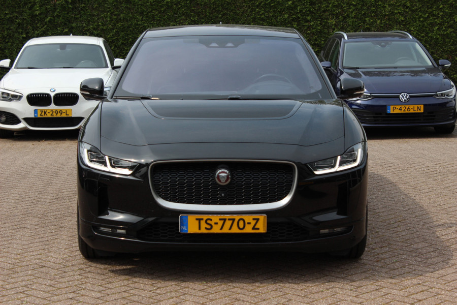 Jaguar I-PACE EV400 First Edition 90 kWh / SoH 82% / Full option! / Panoramadak / 360Camera / Head-up / 20'' / Luchtvering / Leder / Meridian / Stoel+Stuurverwarming / 4zone Airco / DAB / Dodehoek / ACC