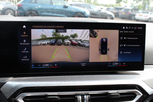 BMW i4 eDrive40 High Exe. M Sportpakket 84 kWh / SOH 91,4% / Trekhaak / Schuifdak / 360Camera / Head-up / Leder / Harman Kardon / Keyless / 19'' / Sfeerverlichting / CarPlay / Stoelventilatie+Verwarming / DAB / ACC