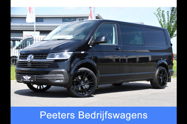 Volkswagen Transporter 2.0 TDI L2H1 DC 4Motion Black Edition Camera, Adaptieve Cruise, Carplay, LED, 4x4, Stoelverwarming, Automaat, Trekhaak, 199pk, Uniek!