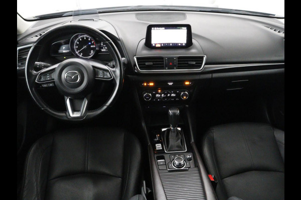 Mazda 3 2.0 SkyActiv-G 120 GT-M | Leder | Head-Up | Stoelverwarming | Camera | Navigatie | Full LED | Stuurverwarming | Keyless | Climate control | Bose Sound | Bluetooth | Parkeerhulp | Cruise control