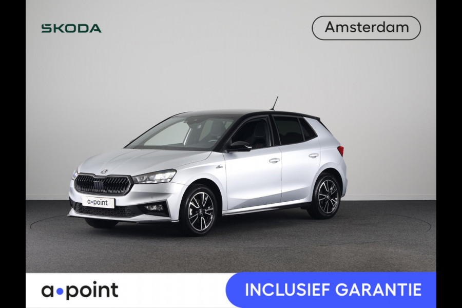 Škoda Fabia 1.0 TSI Monte Carlo 115 pk Automaat (DSG) | Verlengde garantie | Navigatie via App | Parkeersensoren | Achteruitrijcamera | Adaptieve cruise control | Stoelverwarming |