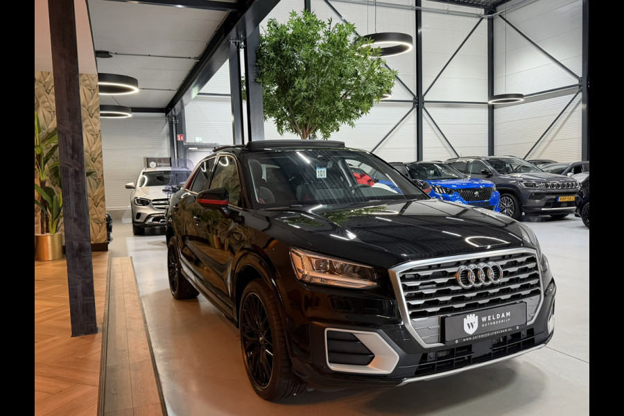 Audi Q2 2.0 TFSI Quattro Sport|Black on Black|Groot Navi|B&O|Pano|Virtual Cockpit|Dodehoek|Afneembare Trekhaak|Keyless|Rijklaar