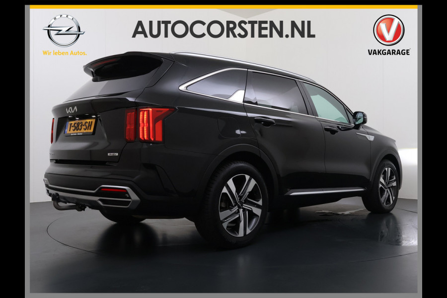 Kia Sorento 1.6T-GDI 265PK 4WD Plugin Hybrid DynamicPlusLine 7-Persoons Panoramadak Leder Trekhaak Adap.Cruise Bose® Stoel+Stuur+Achterbankv Apple Carplay Android Auto DAB Lmv Privacy Glas Led Elek.Stoelen Elek.Achterklep Fabrieksgarantie tot 24-8-2030/150.000KM 1e Eigenaar Dealeronderhouden 1.500KG Trekgewicht Origineel Nederlandse Auto