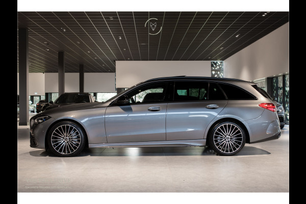 Mercedes-Benz C-Klasse Estate 300 d AMG Night|ACC|Keyless|360°|Massage|Stoelkoeling|Mem|Pano|Standkachel|19"|Trekhaak|Digital Light