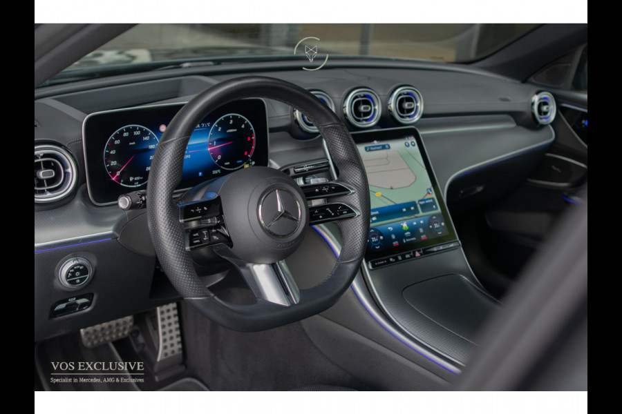 Mercedes-Benz C-Klasse Estate 300 d AMG Night|ACC|Keyless|360°|Massage|Stoelkoeling|Mem|Pano|Standkachel|19"|Trekhaak|Digital Light