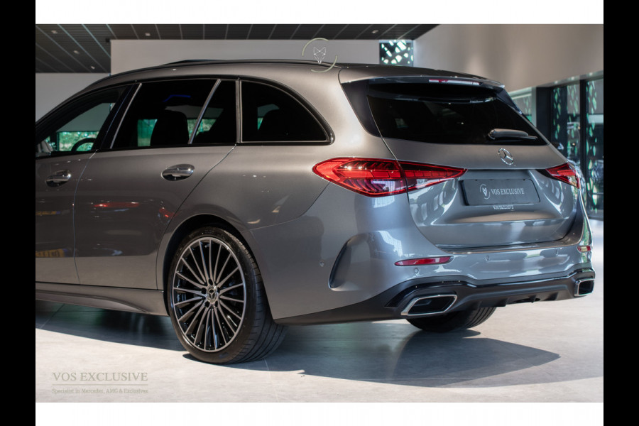 Mercedes-Benz C-Klasse Estate 300 d AMG Night|ACC|Keyless|360°|Massage|Stoelkoeling|Mem|Pano|Standkachel|19"|Trekhaak|Digital Light