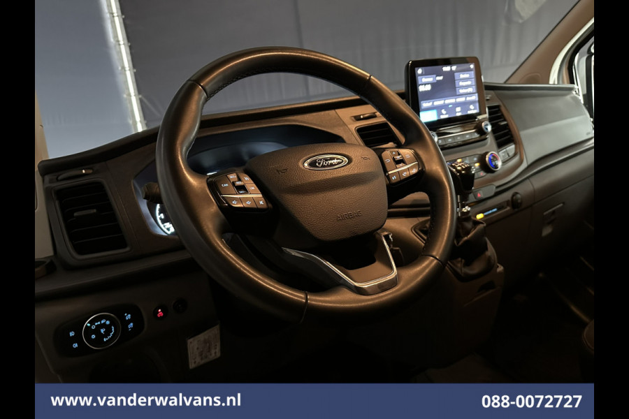 Ford Transit Custom 2.0 TDCI 130pk L2H1 Euro6 Airco | Camera | 2800kg Trekhaak | LED | Android Auto Cruisecontrol, Verwarmde voorruit, Stoelverwarming, Parkeersensoren, Bijrijdersbank