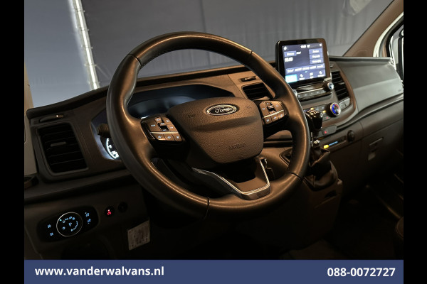 Ford Transit Custom 2.0 TDCI 130pk L2H1 Euro6 Airco | Camera | 2800kg Trekhaak | LED | Android Auto Cruisecontrol, Verwarmde voorruit, Stoelverwarming, Parkeersensoren, Bijrijdersbank