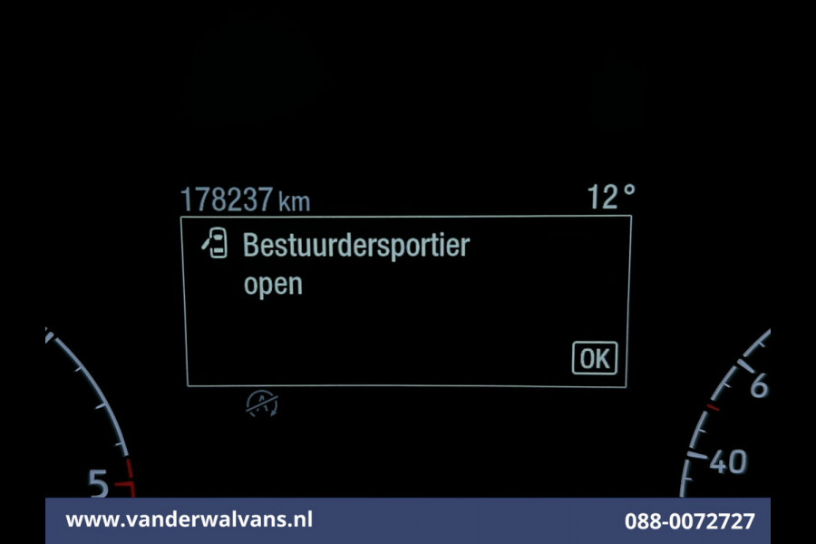 Ford Transit Custom 2.0 TDCI 130pk L2H1 Euro6 Airco | Camera | 2800kg Trekhaak | LED | Android Auto Cruisecontrol, Verwarmde voorruit, Stoelverwarming, Parkeersensoren, Bijrijdersbank