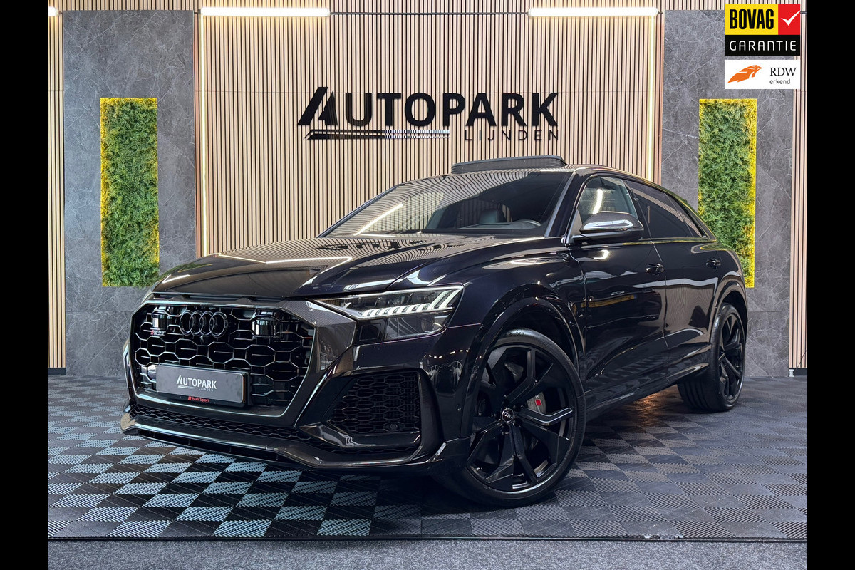 Audi RSQ8 4.0 TFSI RS Q8 quattro PANO|CARBON|KERAMISCH|B&O|MASSAGE|SOFTCLOSE|360CAM|MEMORY|KEYLESS|DEALER ONDERHOUDEN|600PK|BOMVOL