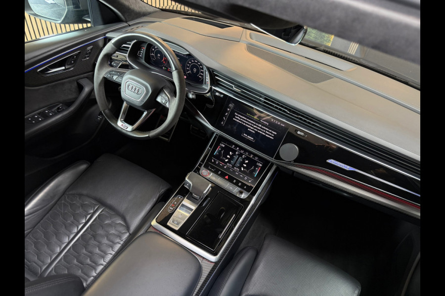 Audi RSQ8 4.0 TFSI RS Q8 quattro PANO|CARBON|KERAMISCH|B&O|MASSAGE|SOFTCLOSE|360CAM|MEMORY|KEYLESS|DEALER ONDERHOUDEN|600PK|BOMVOL